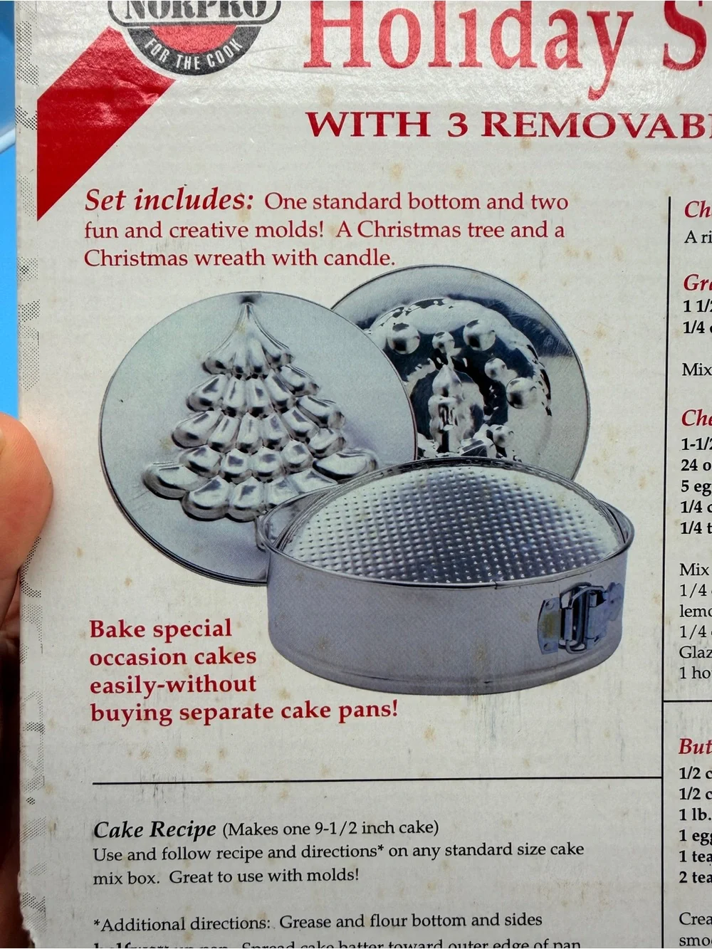 Silver Holiday Springform Set - 4 Piece